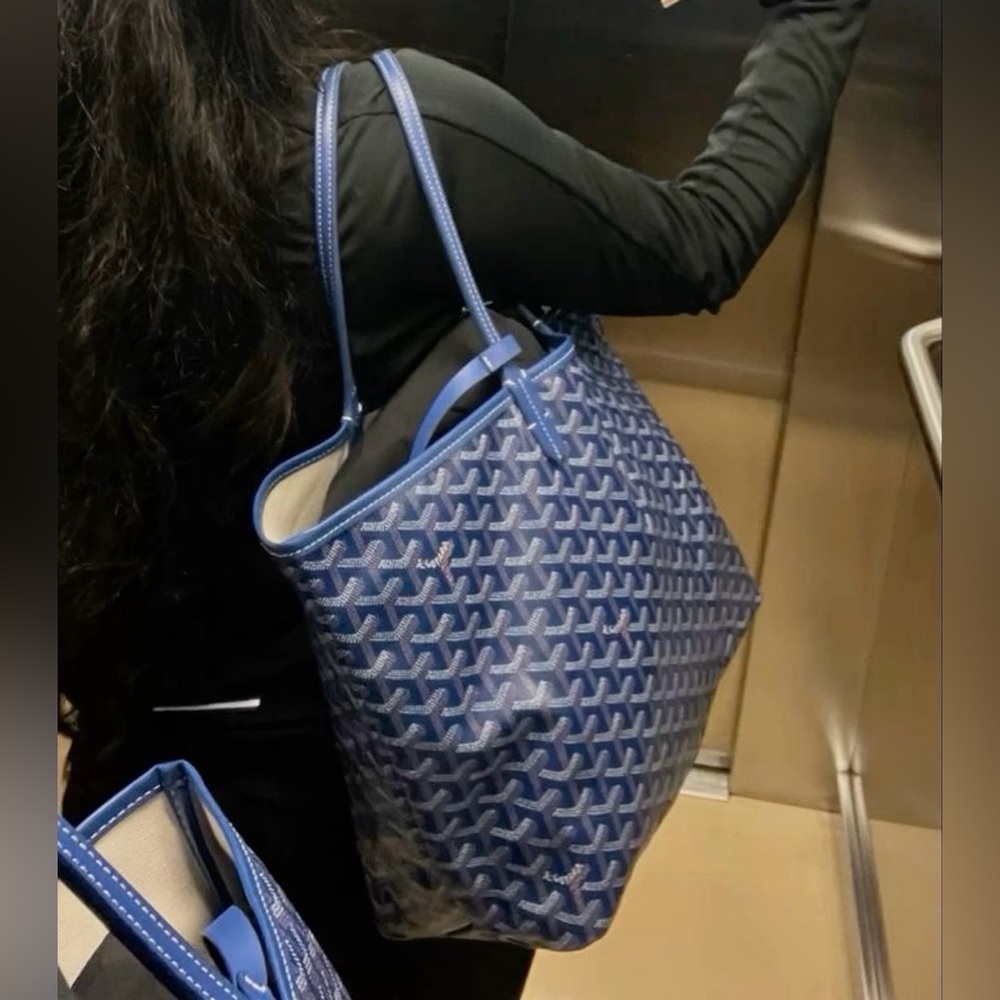 NWT Goyard Saint Louis PM Tote - Sky Blue
